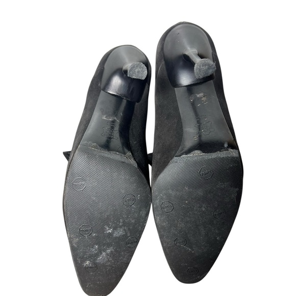 Karl Lagerfeld Charcoal Suede Heels - Vintage - Picture 5 of 5